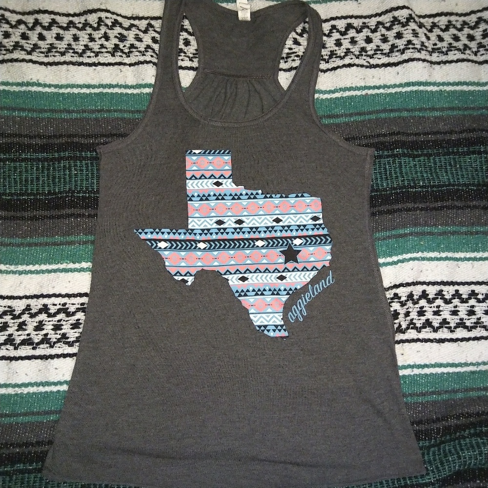 bella canvas aggieland Texas racerback